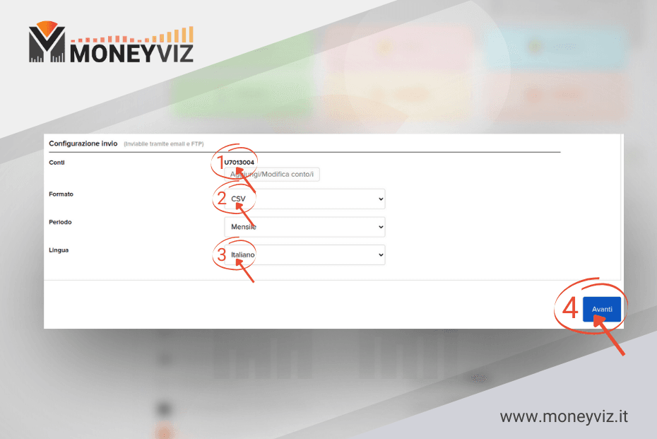 Configurazione invio rendiconto Interactive Brokers — formato CSV italiano